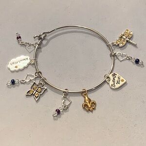 Silver and Gold Charm Bracelet